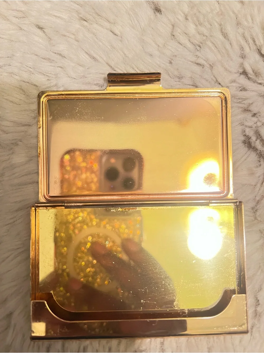 kate spade one in a million Red and Gold Card Holder Case